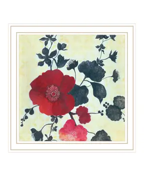 Japanese Blossoms White Framed Print Wall Art