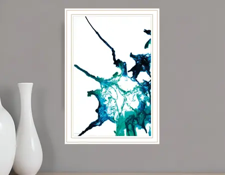 Ocean Living White Framed Print Wall Art
