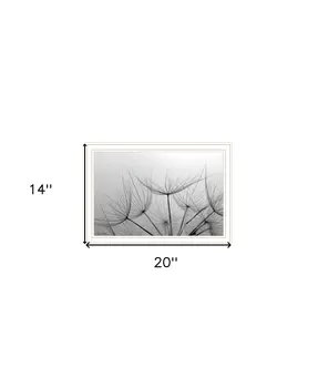 Love is a Delicate Flower White Framed Print Wall Art