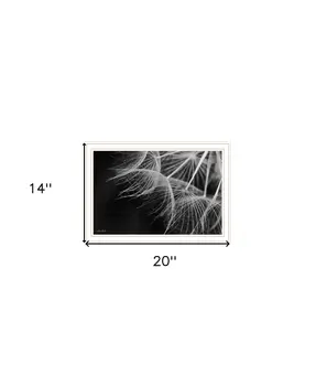 Delicate Beauty White Framed Print Wall Art