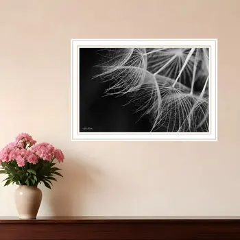 Delicate Beauty White Framed Print Wall Art