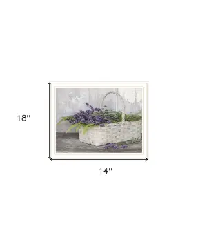 My Lavender White Framed Print Wall Art