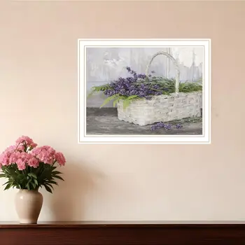 My Lavender White Framed Print Wall Art