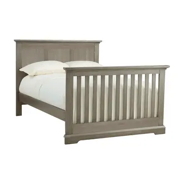 Ash Gray Solid and Manufactured Wood Standard Four In One Convertible Crib