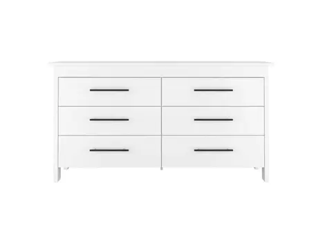 Two Piece White Bedroom Set