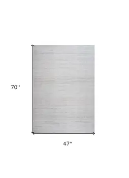 4' X 6' Beige Abstract Area Rug