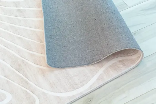 5' X 8' Beige and Ivory Abstract Distressed Area Rug