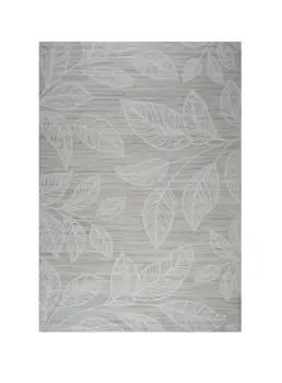 7' X 10' Beige and Ivory Floral Distressed Area Rug