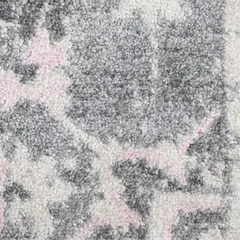 5' X 7' Gray Medallion Power Loom Area Rug