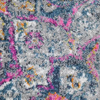 9' X 12' Pink Medallion Power Loom Area Rug