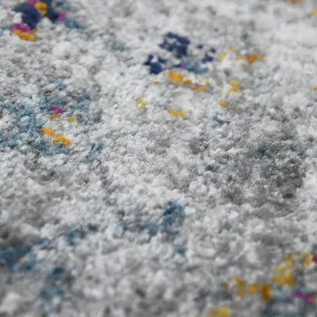 9' X 12' Gray Medallion Power Loom Area Rug