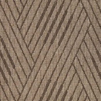 5' X 8' Beige Geometric Stain Resistant Indoor Outdoor Area Rug