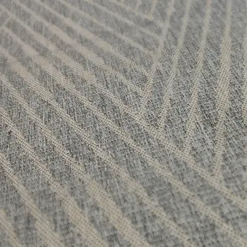 5' X 8' Gray Geometric Stain Resistant Indoor Outdoor Area Rug