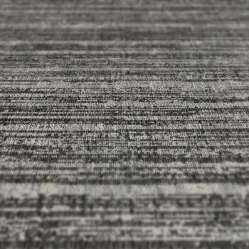 9' X 12' Brown and Ivory Striped Stain Resistant Indoor Outdoor Area Rug