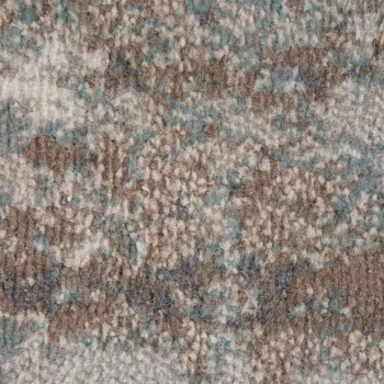 8' X 10' Gray and Light Brown Abstract Power Loom Area Rug