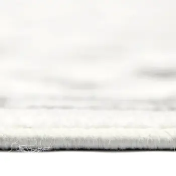 9' X 12' Gray and Light Gray Floral Power Loom Area Rug