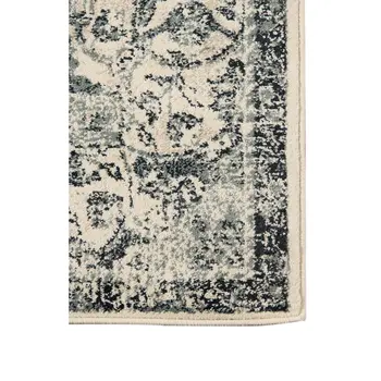 8' X 10' Charcoal and Gray Medallion Power Loom Area Rug