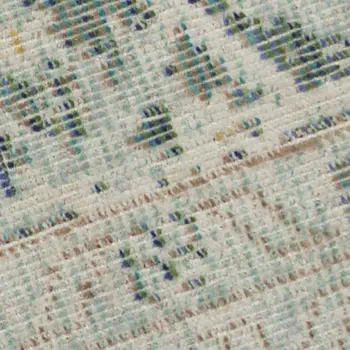 8' X 10' Green And Light Gray Medallion Area Rug