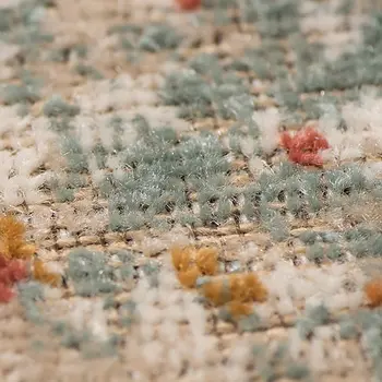 9' X 12' Beige And Orange Southwestern Area Rug