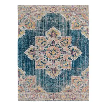 9' X 12' Yellow Medallion Area Rug