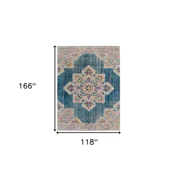 10' X 14' Yellow Medallion Area Rug