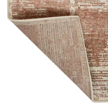 9' X 12' Sand And Ivory Geometric Area Rug