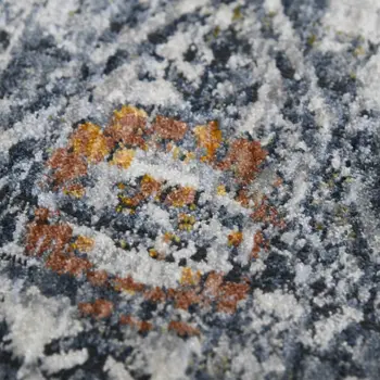 10' X 14' Ivory Gray And Orange Oriental Area Rug