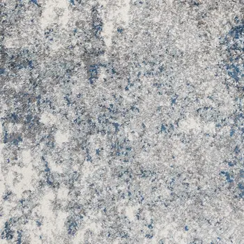 8' X 10' Gray And Light Blue Abstract Area Rug