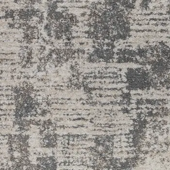 8' X 10' Gray and Beige Abstract Power Loom Area Rug