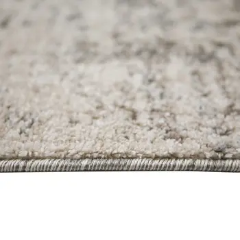 8' X 10' Gray and Beige Abstract Power Loom Area Rug