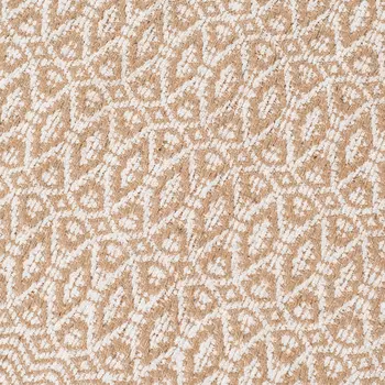 5' X 8' White And Tan Jute Geometric Flatweave Handmade Area Rug