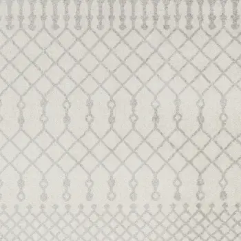 8' X 10' Blue and Ivory Abstract Power Loom Washable Area Rug