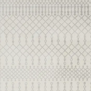 8' X 10' Blue and Ivory Abstract Power Loom Washable Area Rug