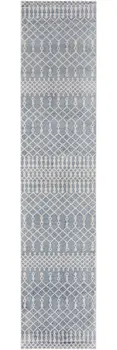 8' Blue Moroccan Runner Rug
