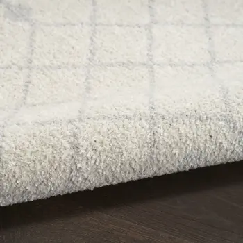 8' Gray And Ivory Moroccan Runner Rug