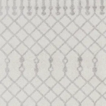 8' Cream Moroccan Runner Rug