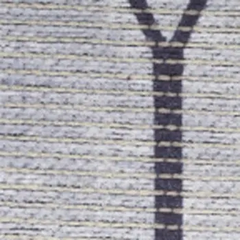 8' Cream Geometric Washable Runner Rug