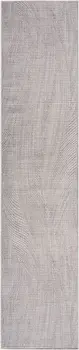10' Cream Abstract Washable Runner Rug