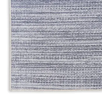 10' Gray Abstract Washable Runner Rug