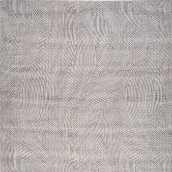 5' X 7' Gray and Ivory Abstract Power Loom Washable Non Skid Area Rug