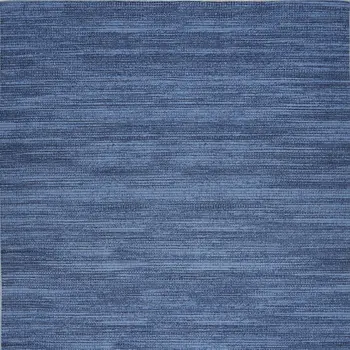 6' X 9' Blue Abstract Power Loom Washable Non Skid Area Rug