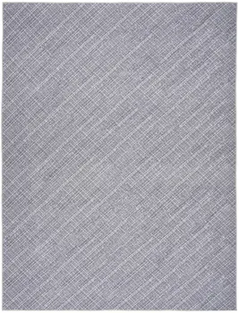 6' X 9' Gray and Ivory Abstract Power Loom Washable Non Skid Area Rug