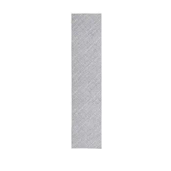 8' Cream Abstract Washable Runner Rug