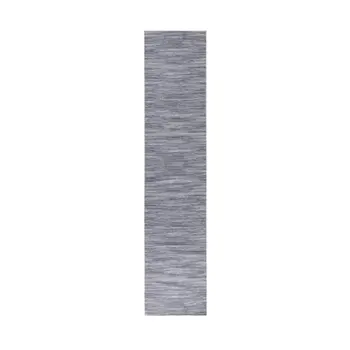 8' Gray Abstract Washable Runner Rug