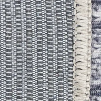 8' Gray Abstract Washable Runner Rug