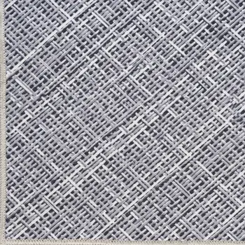 8' Gray Abstract Washable Runner Rug