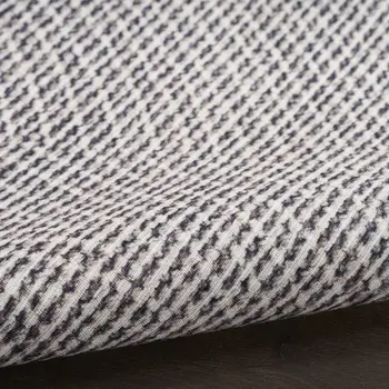 8' X 10' Gray and Ivory Abstract Power Loom Washable Non Skid Area Rug