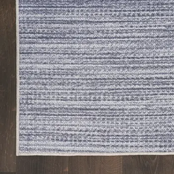 9' X 12' Gray Distressed Washable Area Rug