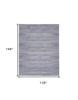 9' X 12' Gray Distressed Washable Area Rug