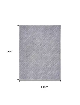 9' X 12' Gray Washable Area Rug